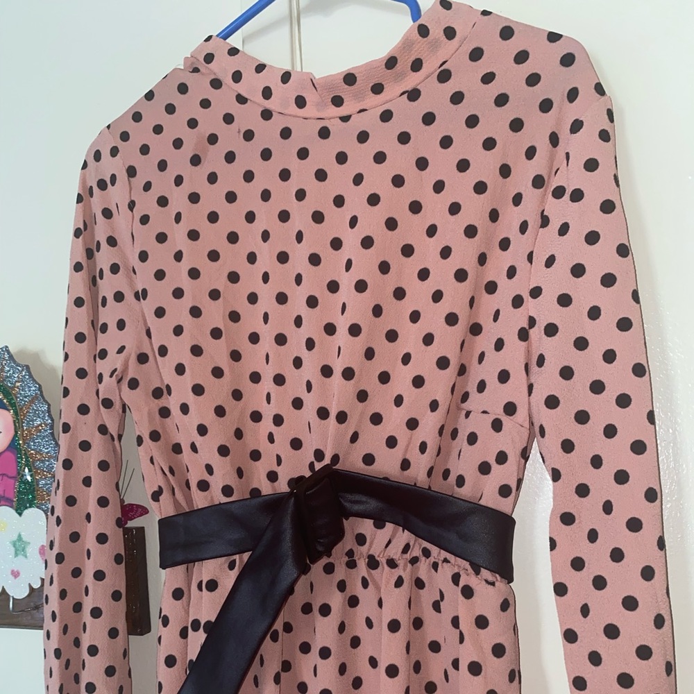 BRAND NEW HIGH NECK POLKA DOT SKATER DRESS